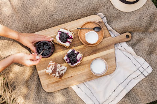 gourmet picnic spread